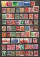 Lot Ausgaben mit (zentralen) Vollstempel
