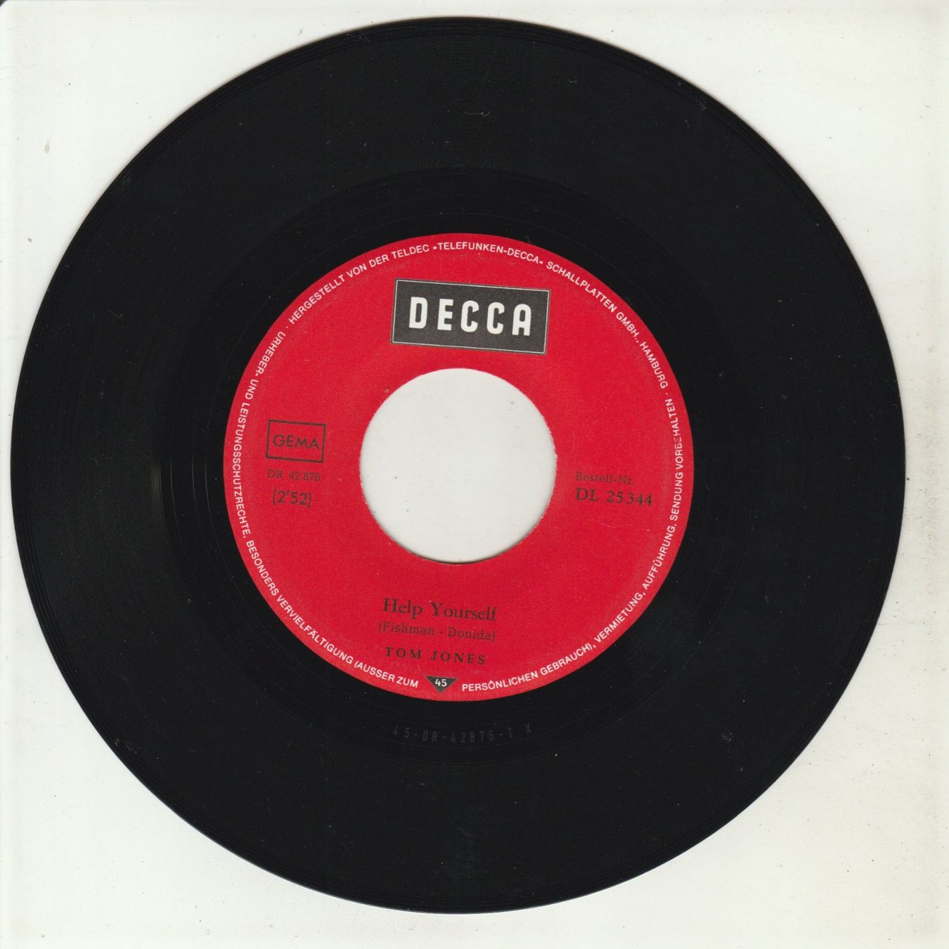 Schallplatten: Tom Jones - Help yourself 7" Vinyl 1968 – Gebraucht aus Tübach von JamesStone 2