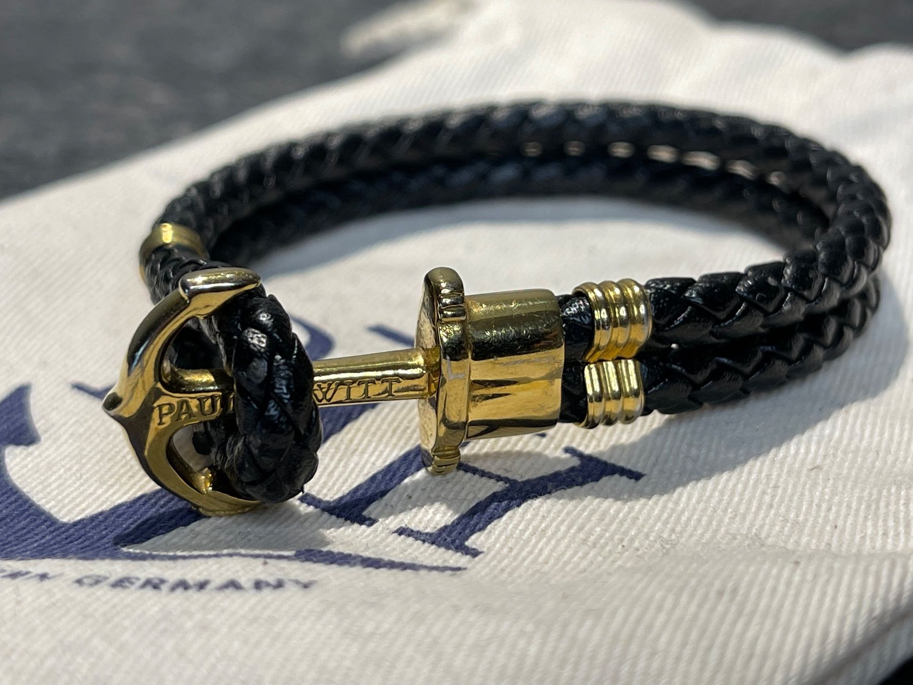 Paul Hewitt Armbänder & -reifen: Paulhewitt Armband Gold/Schwarz – Gebraucht aus Winterthur von JB_Design_Archive