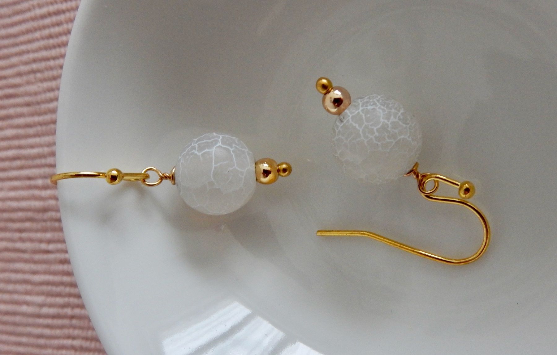 Orecchini pendenti & Orecchini a lobo: Schöner Achat Ohrschmuck! – Nuovo e nell'imballaggio originale da Allschwil venduto da Weyli18