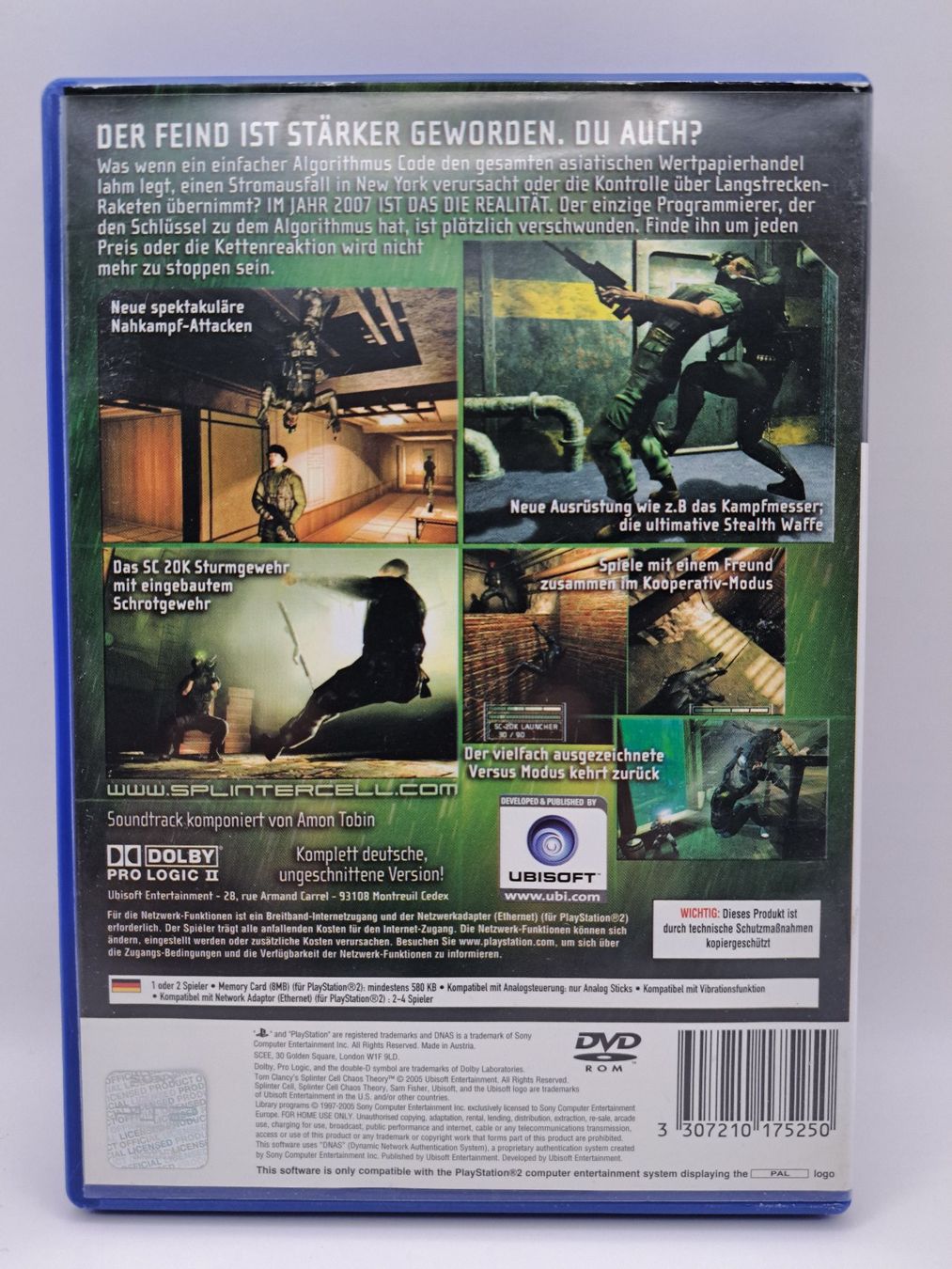 Giochi: Tom Clancy's Splinter Cell Chaos Theory (Playstation 2/PS2) – Usato da Balgach venduto da Wasnwasn 1