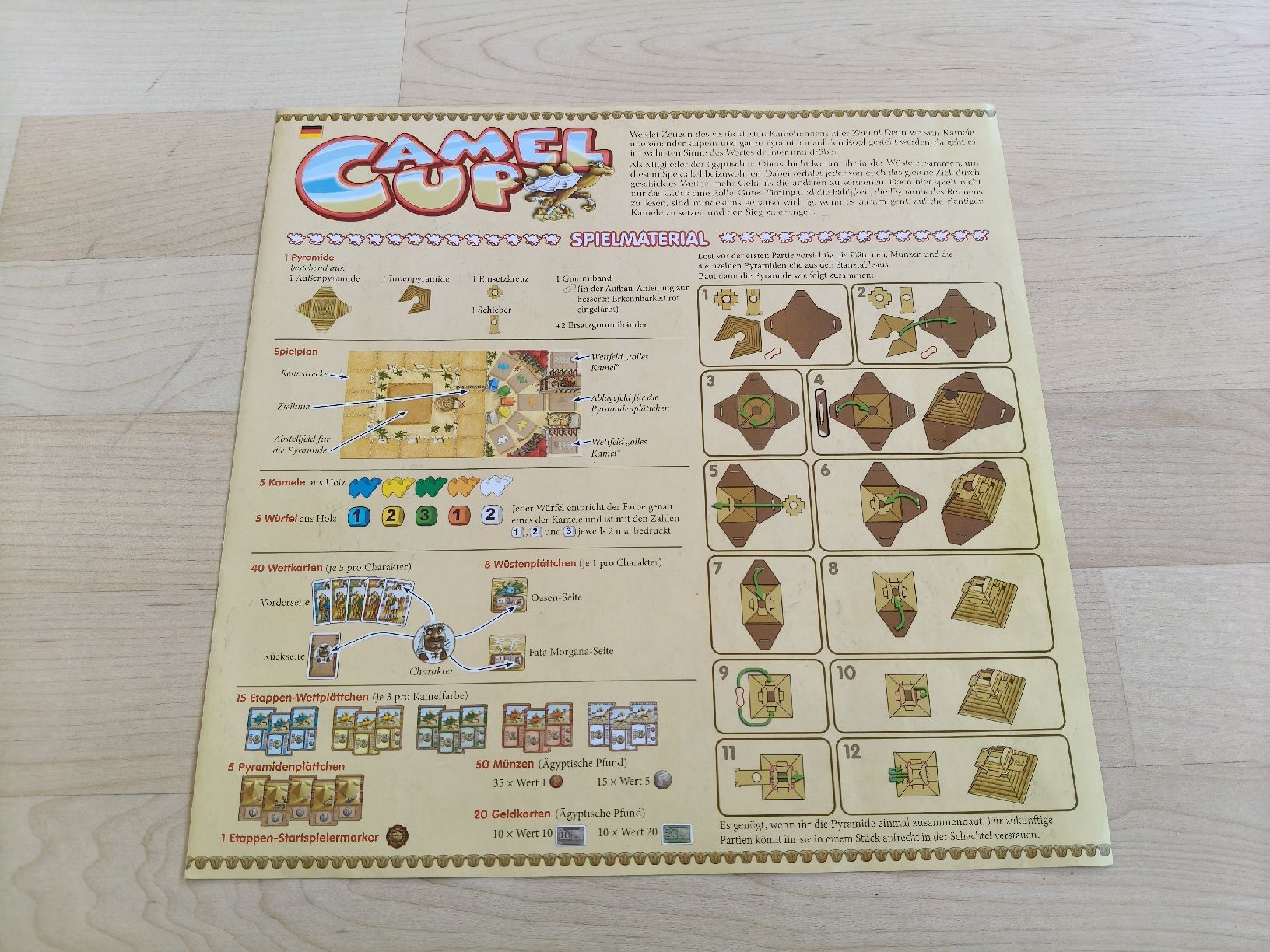 Pegasus Spiele Giochi: CAMEL UP - Das verrückte Kamelrennen, komplett! – Usato da Zug venduto da Fristeiler 2