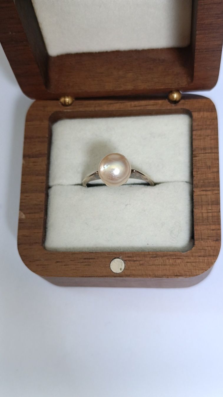 Ringe: Bague ancienne Argent Plaqué Or & Perle! – Gebraucht aus Genève von EcrinVintage