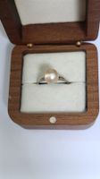 Bague ancienne Argent Plaqué Or & Perle!