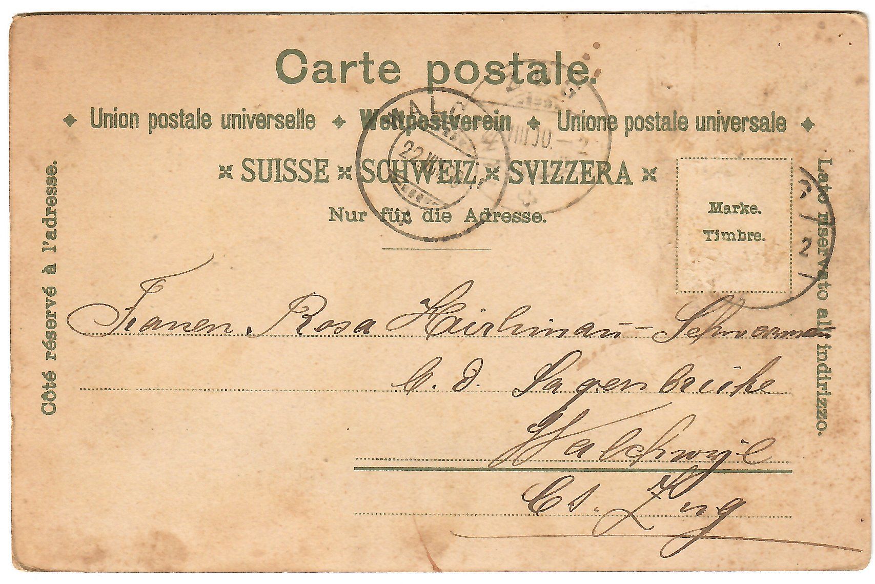 Cartoline postali: Lithokarte  'Gruss aus Zug' – Usato da Kerns venduto da etma3 1