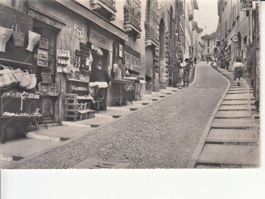 Cartoline postali: Lugano Via Cattedrale 1957 – Usato da Bürglen TG venduto da StampGraf