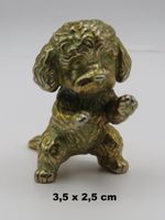 PUDEL - Figur aus Messing - Dekoration - 3,5x2,5cm
