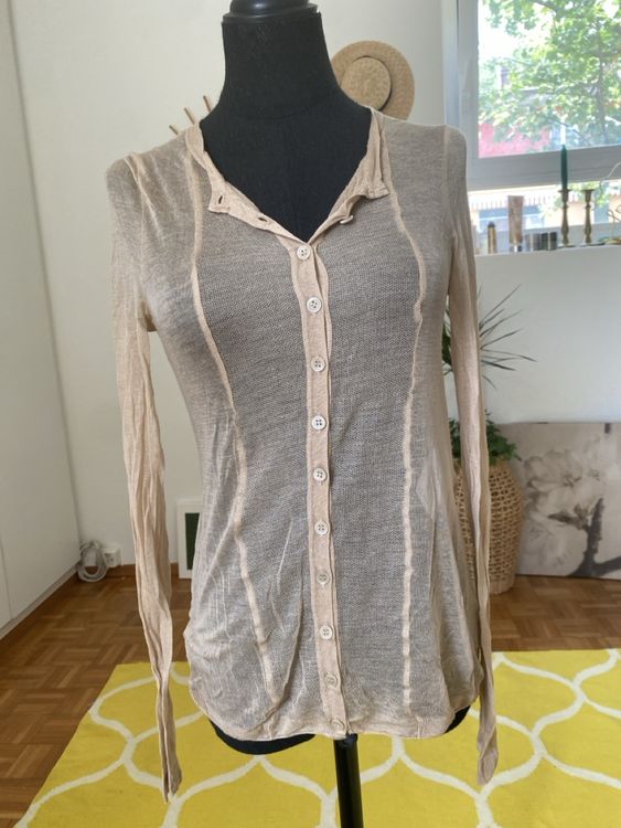 Topshop - Camicia nera trasparente con righe in strass