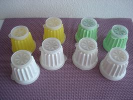 8 Vintage Tupperware Puddingförmchen 1970er Jahre