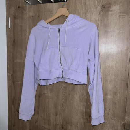 Crop Top Jacke Lila