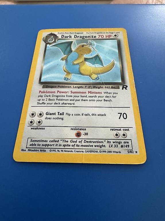 Carte collezionabili: Dark Dragonite HR Team Rocket 5/82  – Usato da Ebikon venduto da TheMadCook 2