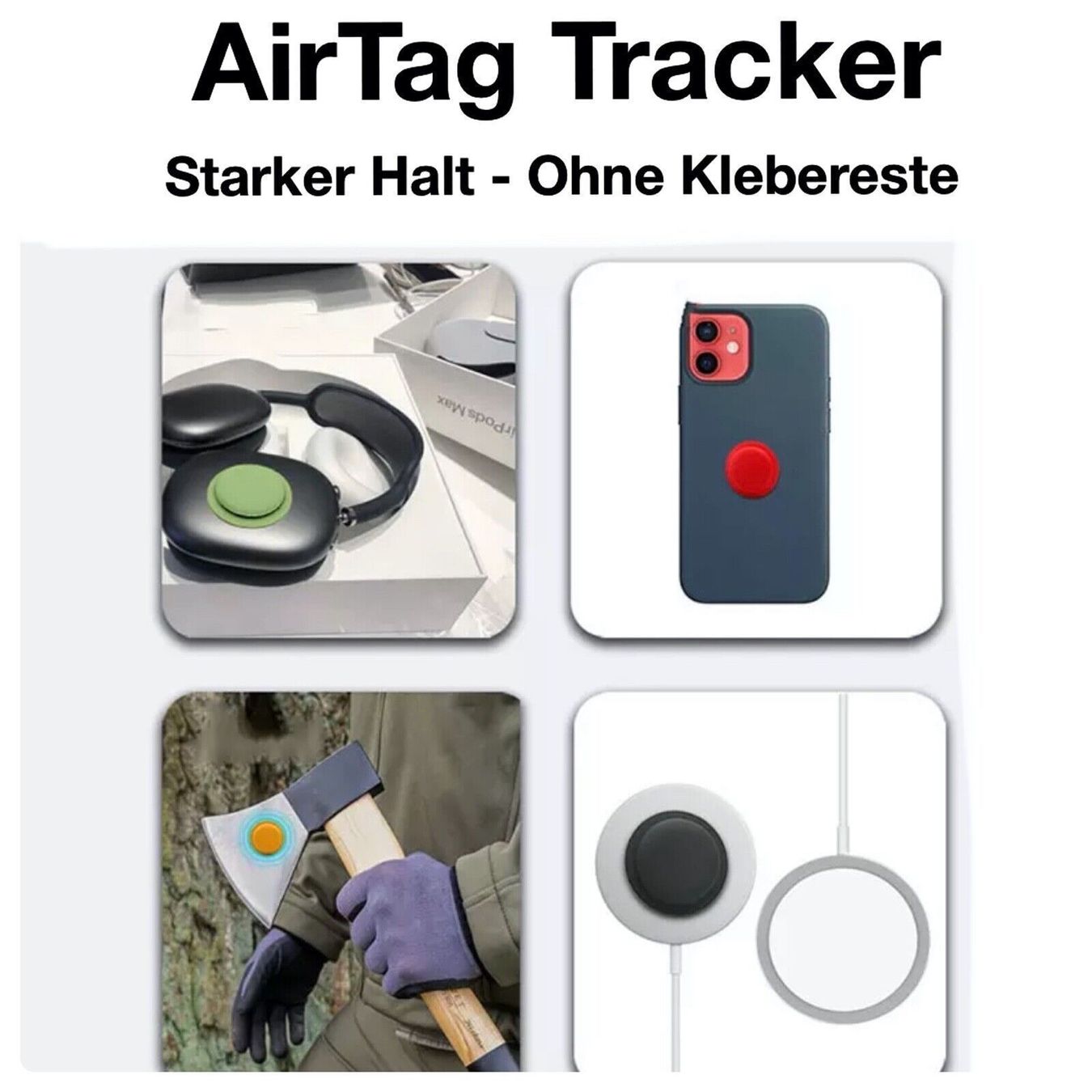 Cover & Protezioni schermo: Apple Airtag Silikon Case - Gelb – Nuovo (secondo la descrizione) da Riet (Neftenbach) venduto da Mipapa 2
