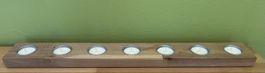 IKEA Teelichthalter Kerzenständer HALLARE Holz wie NEU
