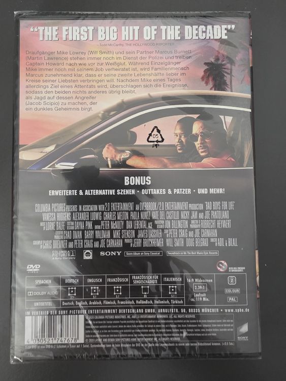Tutti i DVDs: DVD Bad Boys For Life - Action pur für den Filmabend! – Nuovo (secondo la descrizione) da Zürich venduto da F.lg1 1
