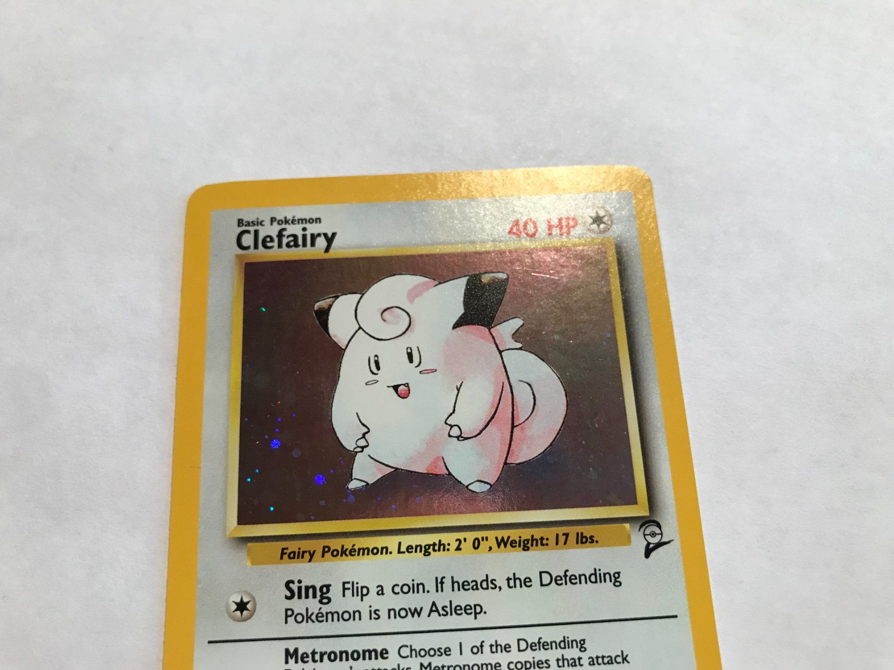 Pokémon Sammelbilder & Trading cards: Clefairy holo Base 2 Set EN – Gebraucht aus Hagendorn von Pokecollectorch 8