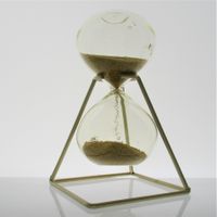 Sanduhr ca. 90 Sekunden Laufzeit mit Metall Gestell