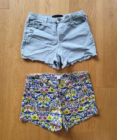 2x Jeansshorts von H&M und C&A, Gr 38-40