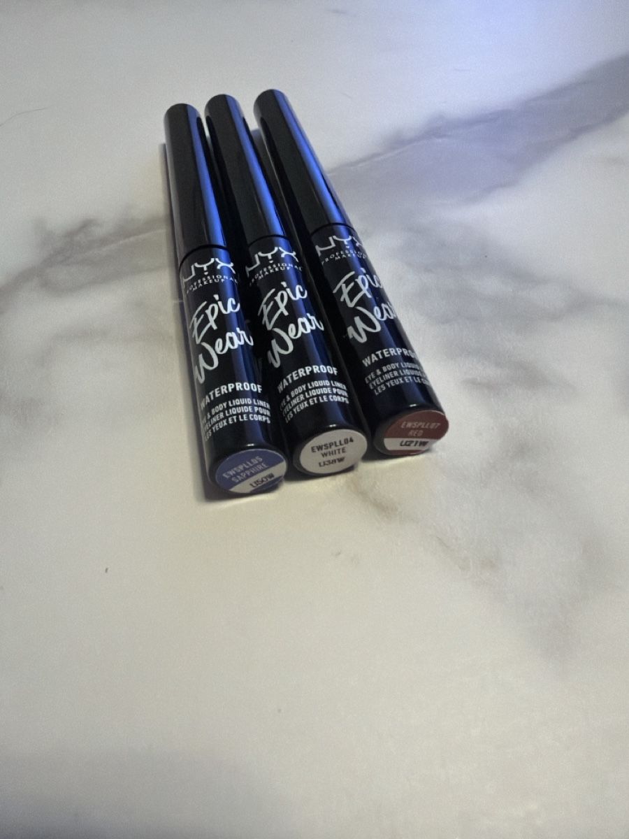 NYX Professional Makeup Make-up: 3 Eyeliner liquide NYX – Nuovo e nell'imballaggio originale da Concise venduto da mauranou._