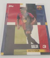 Topps Karte Balde Defender Barcelona FC neuwertig
