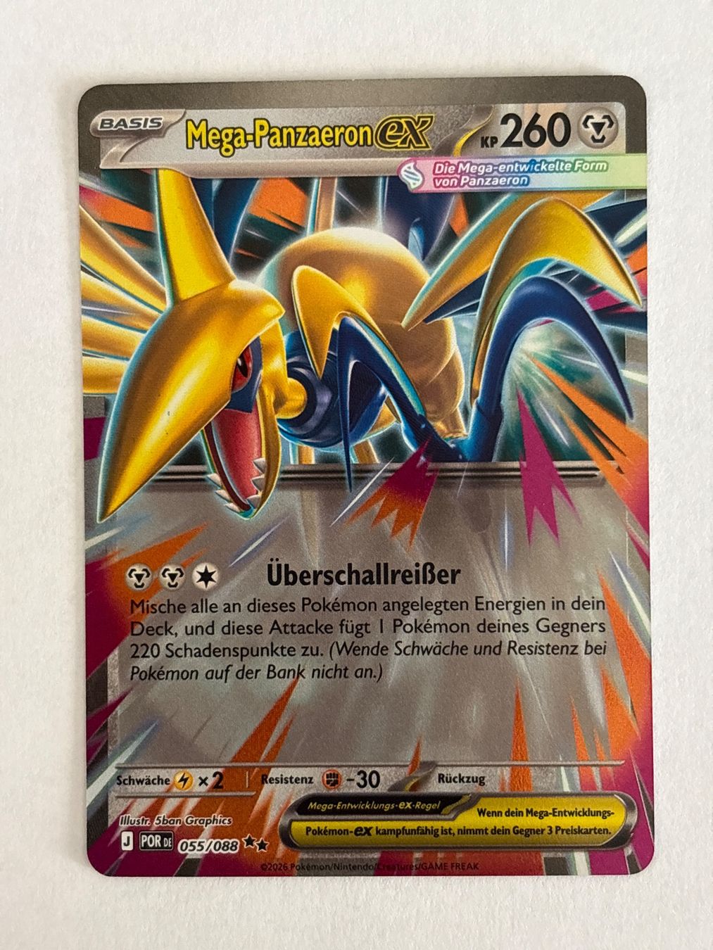 Pokémon Carte collezionabili: Mega-Panzaeron Ex 055/088 optimale Ordnung Pokémon DE – Nuovo (secondo la descrizione) da Knonau venduto da nat_7csw
