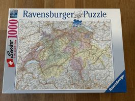 Ravensburger Puzzle Schweiz 1000 Teile Landkarte