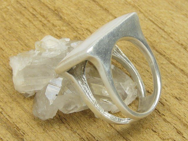 Anelli: Vintage Ring Silber 925  Perlmutt Gr. 59.5 – Usato da Ermatingen venduto da Decovin 3