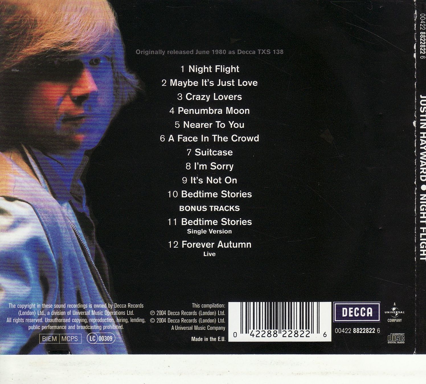 CDs: Justin Hayward – Night Flight – Neuf (Voir description) à Boussens par catfood01 1