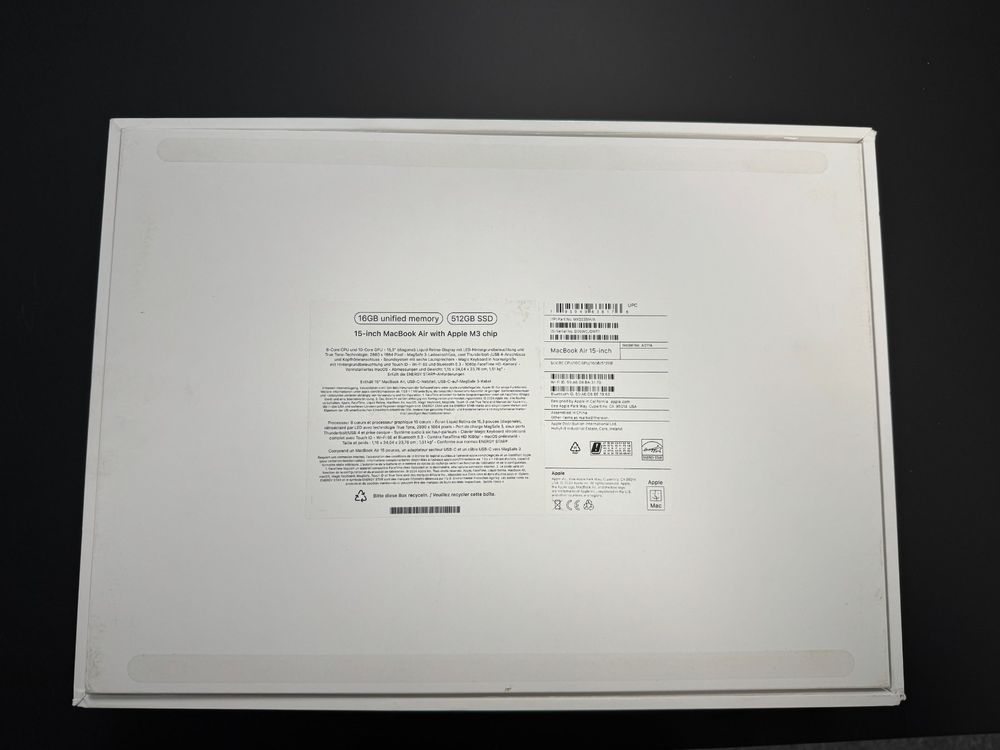 Apple Notebook: MacBook Air 15 M3 Chip, 16GB unified memory, 512GB SSD – Usato da Birsfelden venduto da MaKu4058 5