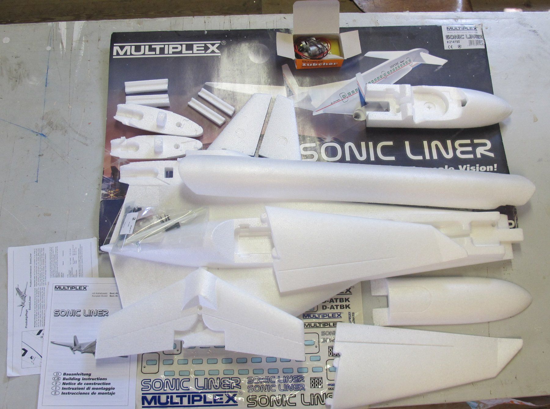Multiplex RC Modellbau: Très rare kit de SONIC LINER Multiplex – Neu und originalverpackt aus Saules BE von XAV-perso 1
