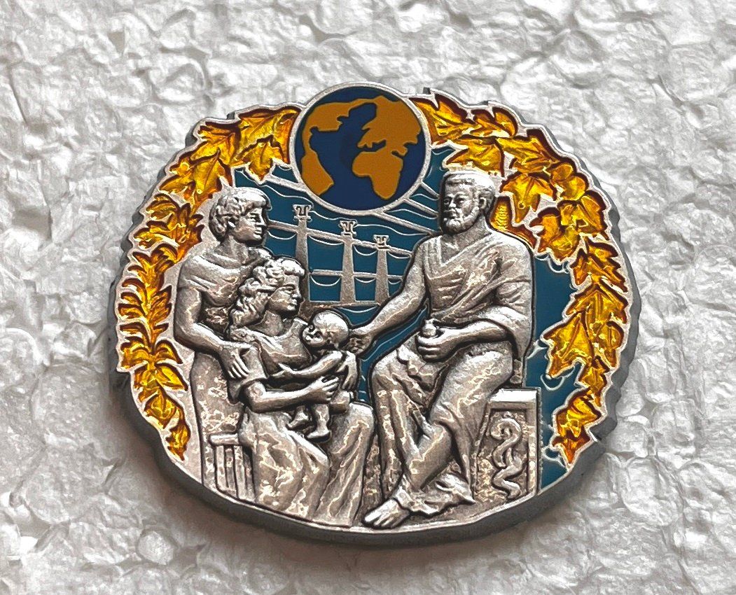 Swiss Plaketten & Abzeichen: Pin Simone Erni - HIPPOKRATES 1992 – Gebraucht aus Obernau von Wgnom