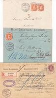 Lot Stehende Helvetia, 26 Belege