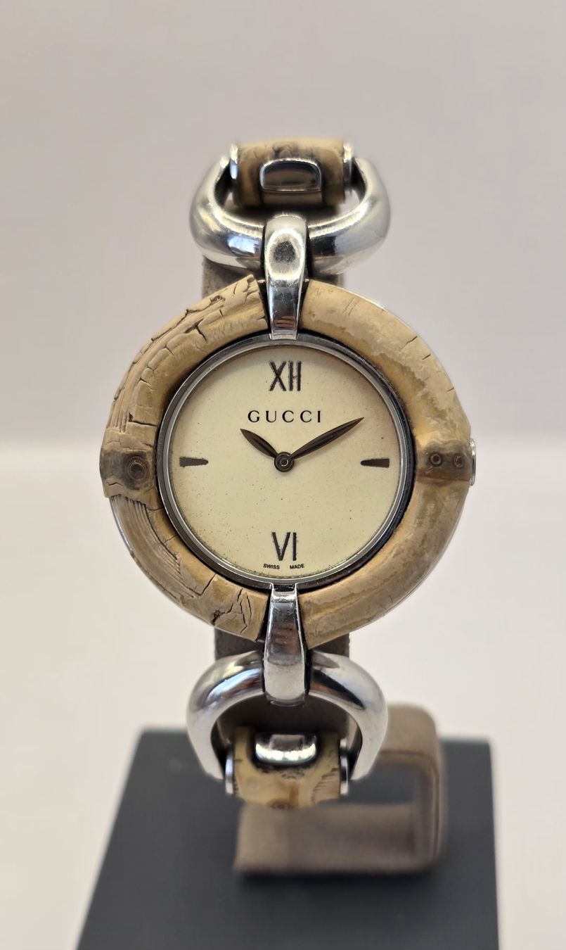 Gucci Uhren: Gucci Bamboo Quartz 35,8mm – Gebraucht aus Minusio von AGSuhren