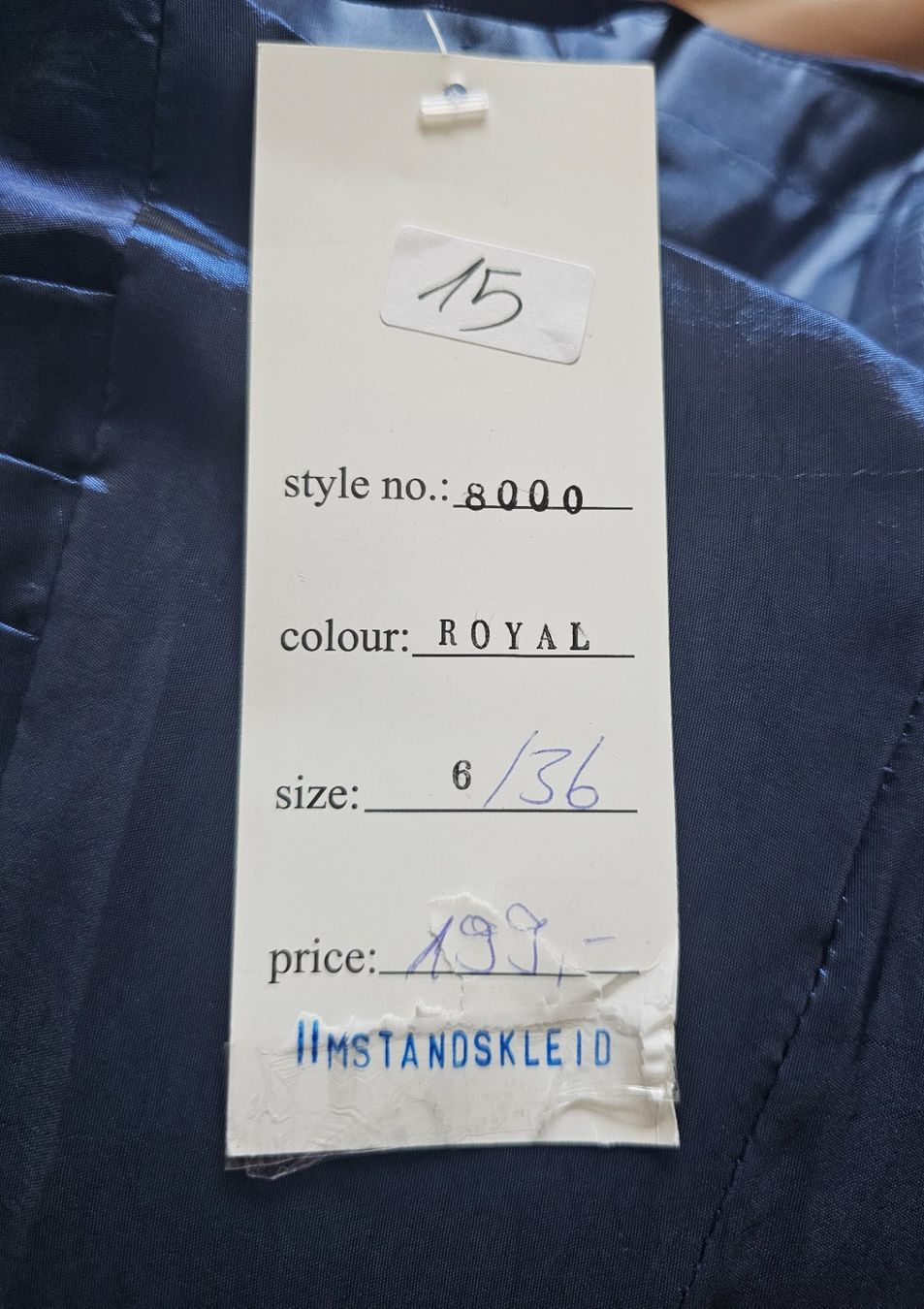 Vestiti: Neues elegantes, blaues Abendkleid, Gr. 36 – Nuovo e nell'imballaggio originale da Basel venduto da Mazzo84 2