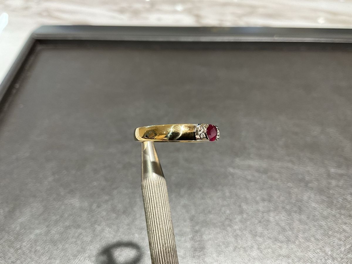 Anelli: Damenring 14k Gold Rubin – Usato da Schaffhausen venduto da glamour-shop 2