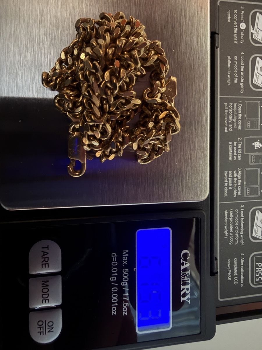 Catenine: Panzer- Goldkette 750 Echtgold 18 Karat – Usato da Neuenkirch venduto da BonndorraCharms1 3