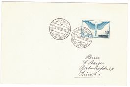 Carte avec cachet S187 pour Zürich le 29.VIII.38