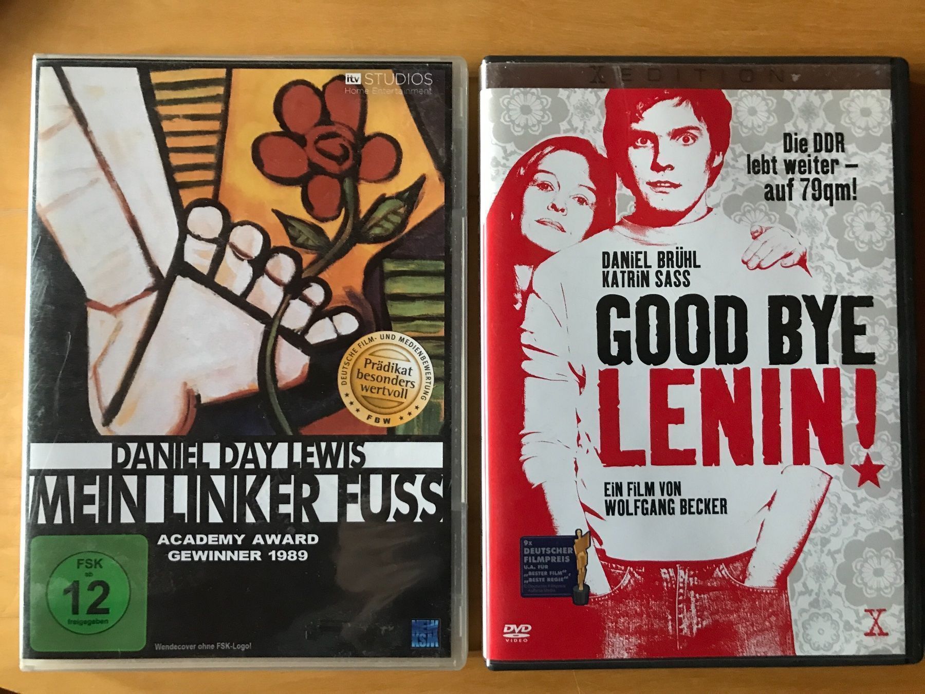 Tutti i DVDs: Mein linker Fuss, Good bye Lenin – Usato da Schliern b. Köniz venduto da Corinu59