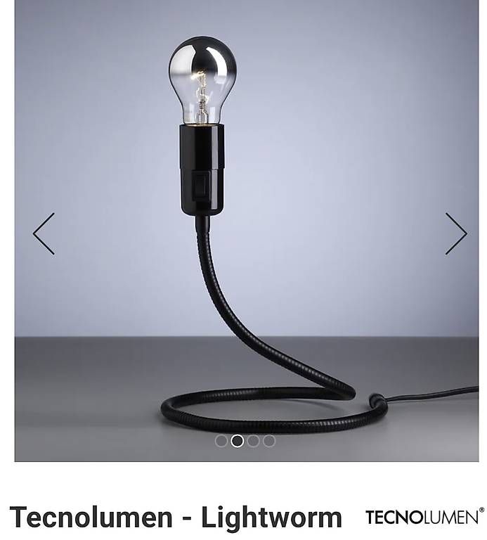 Lampen: Stehleuchte Tecnolumen Lightworm schwarz – Neu und originalverpackt aus Zürich von car_6g7b 1