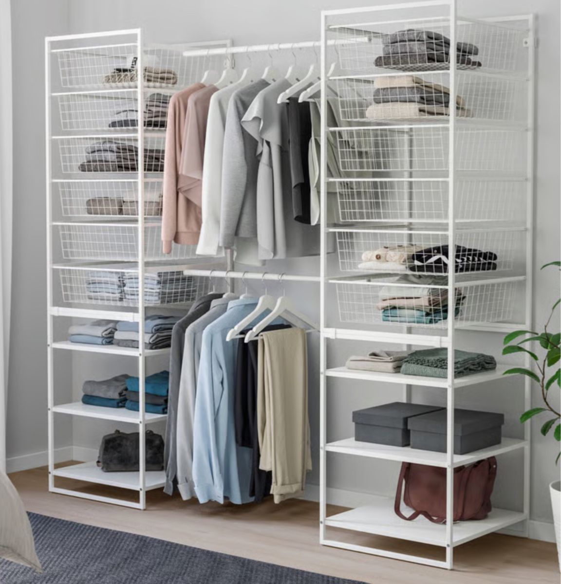Ikea Armadi: Schrankkombination, weiss, offen, Ikea – Usato da Niederuzwil venduto da Ophelia_Brun 1