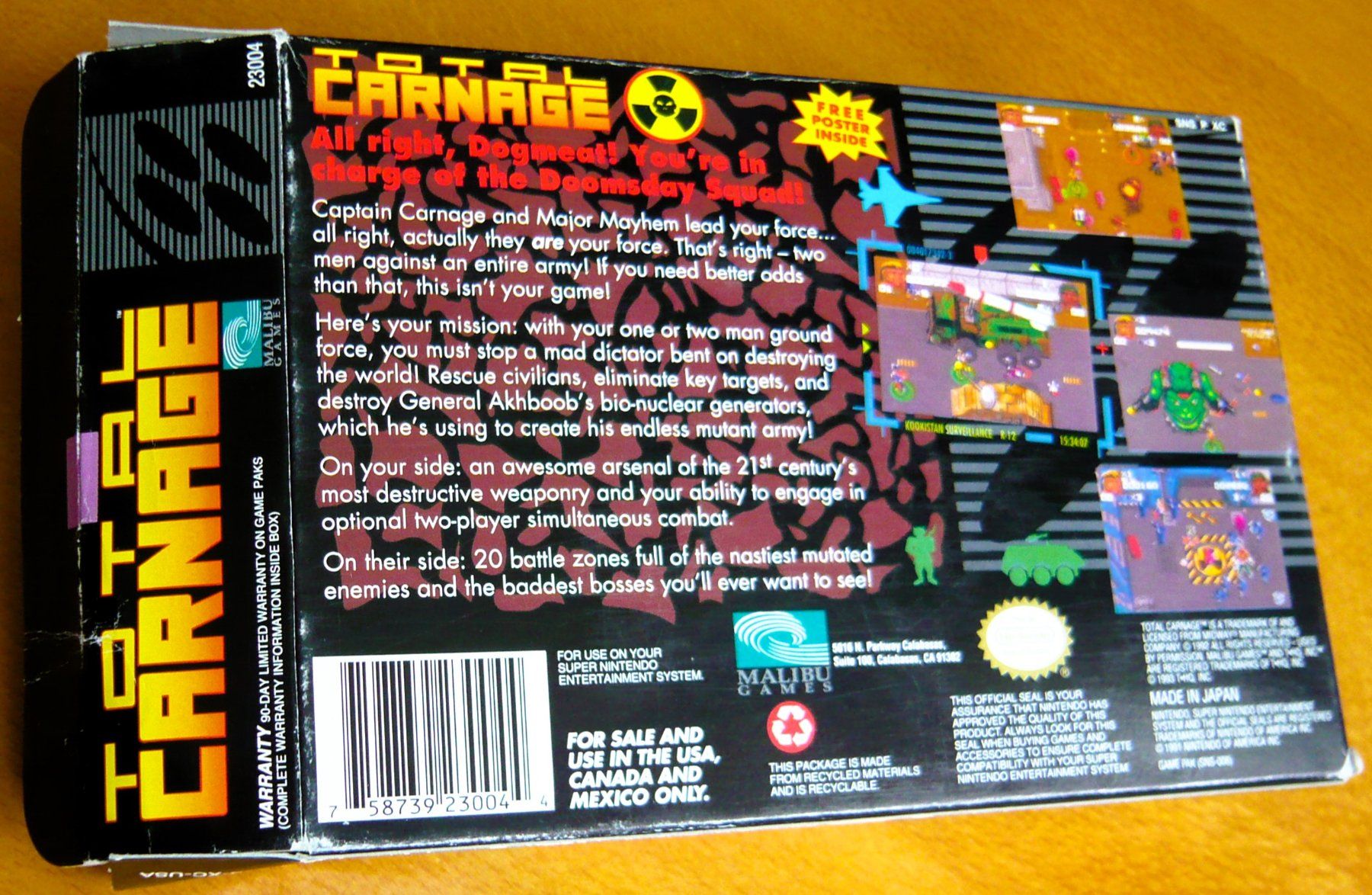 Nintendo Spiele: SNES: - Total Carnage – Gebraucht aus Onex von Jaguar1986 4