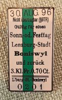 B048 - Pin SBB Billet Lenzburg Boniswyl
