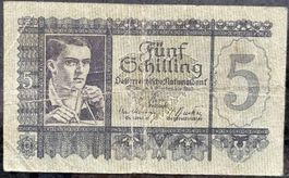 Originale 5 Schilling Banknote von 1945, Österreich Rarität