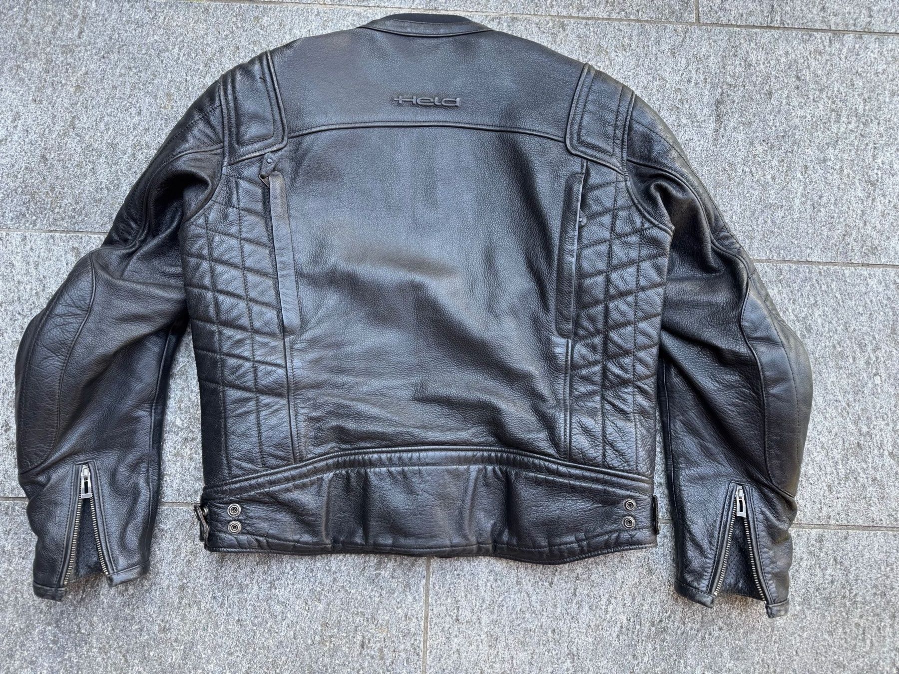 Held Giacche: Held schwarze Motorrad Jacke, Grösse 56, Leder – Usato da Meiringen venduto da Jackwashere 2