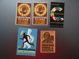 Tolle Vignetten zu Messen in Lausanne ab 1937 ab CHF 1.--