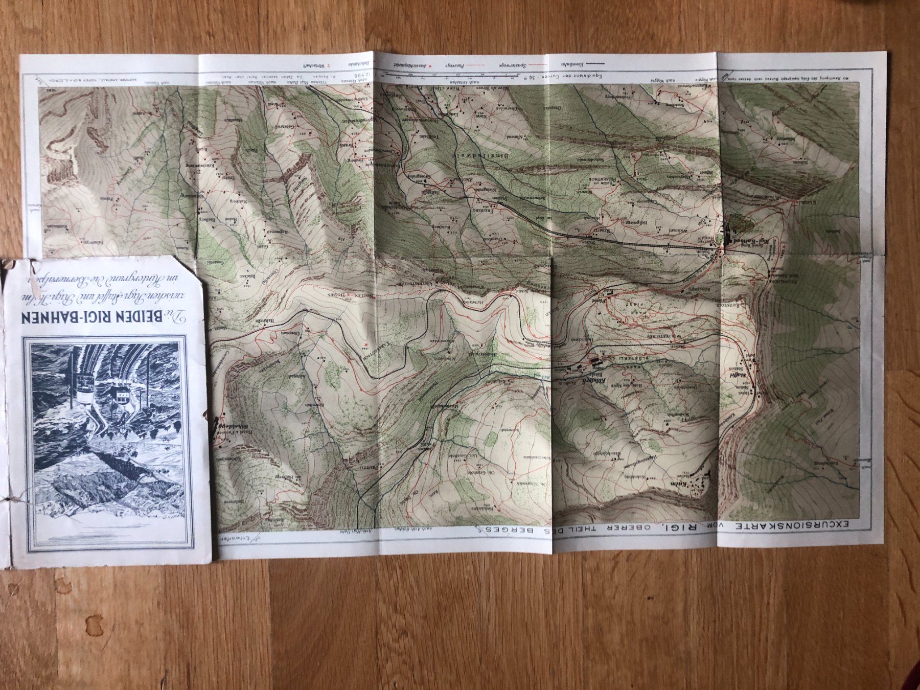 Landkarten & Atlanten: Hofer's Exkursionskarte: Rigi 1930 – Gebraucht aus Zürich von allp 8