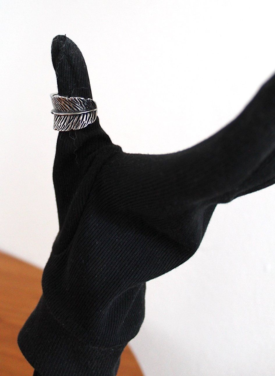 Anelli: Modeschmuck Ring Blatt, – Usato da Locarno venduto da madame-tus-sauds 4