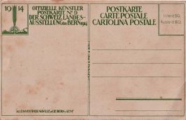 1914 off. Postkarte Landesaustellung Bern