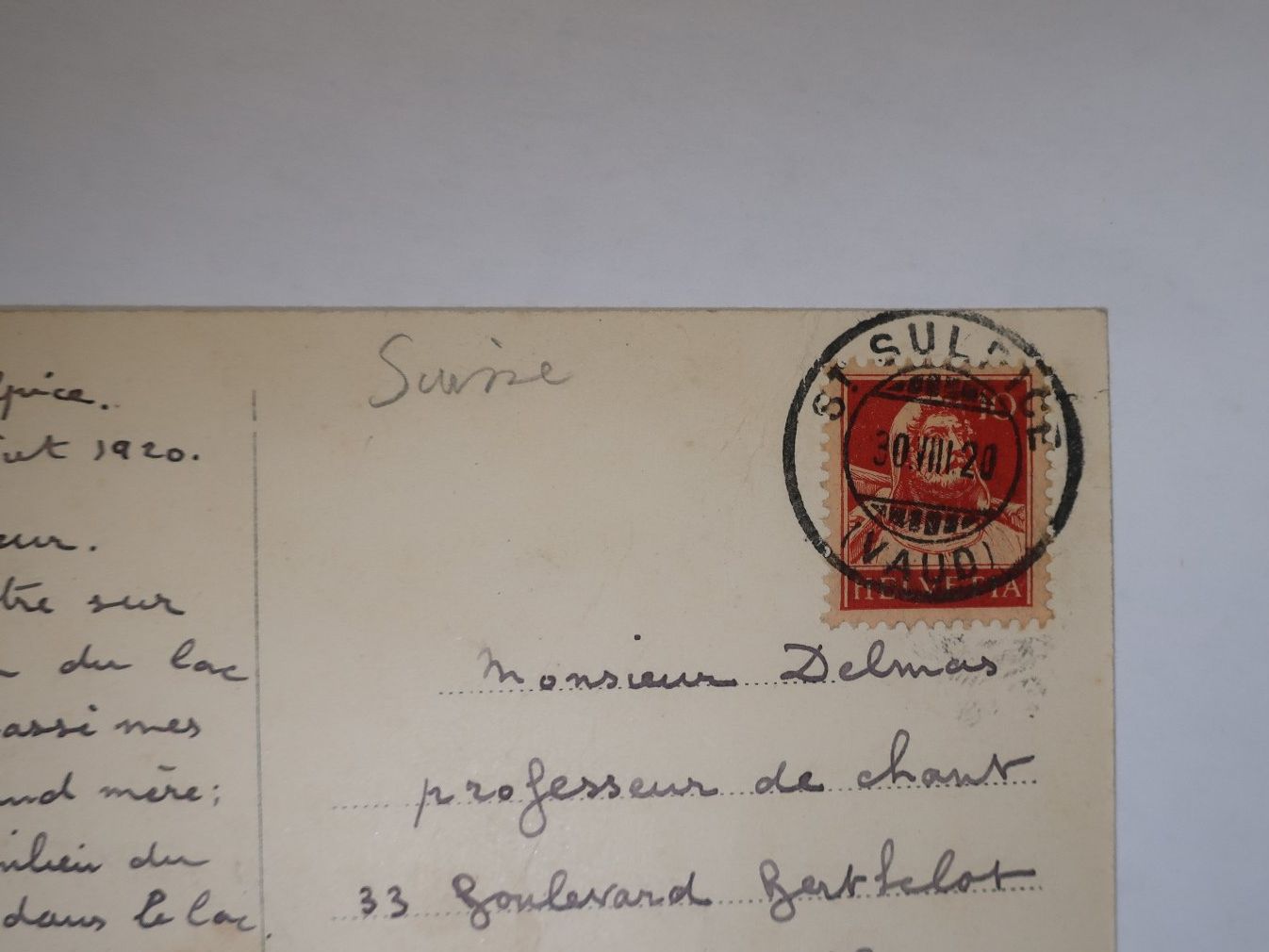 Ansichtskarten: St. Sulpice 1920 – Gebraucht aus Cormoret von Pascalll2001 4