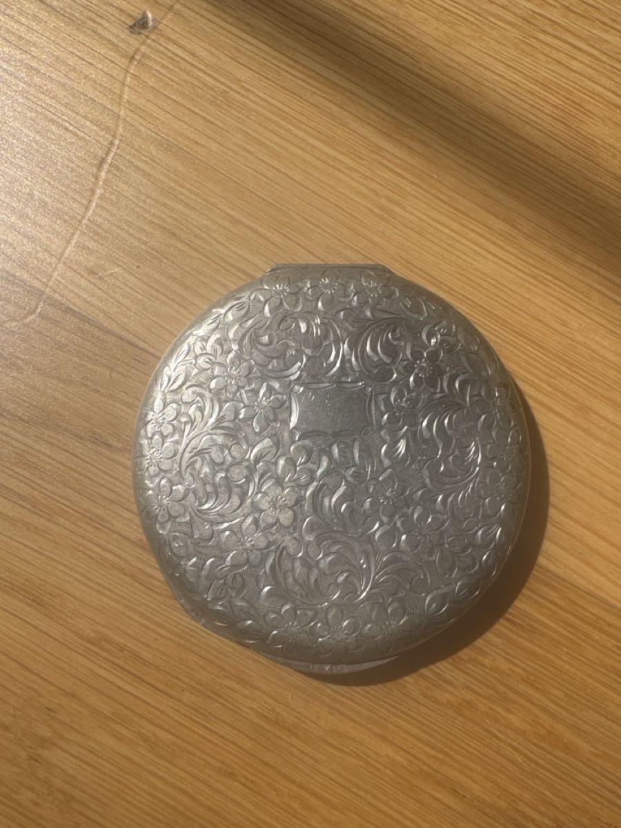 Specchi: Wunderschönes Spiegel Etui 835er Silber  – Usato da Rüthi (Rheintal) venduto da vla_859r 1