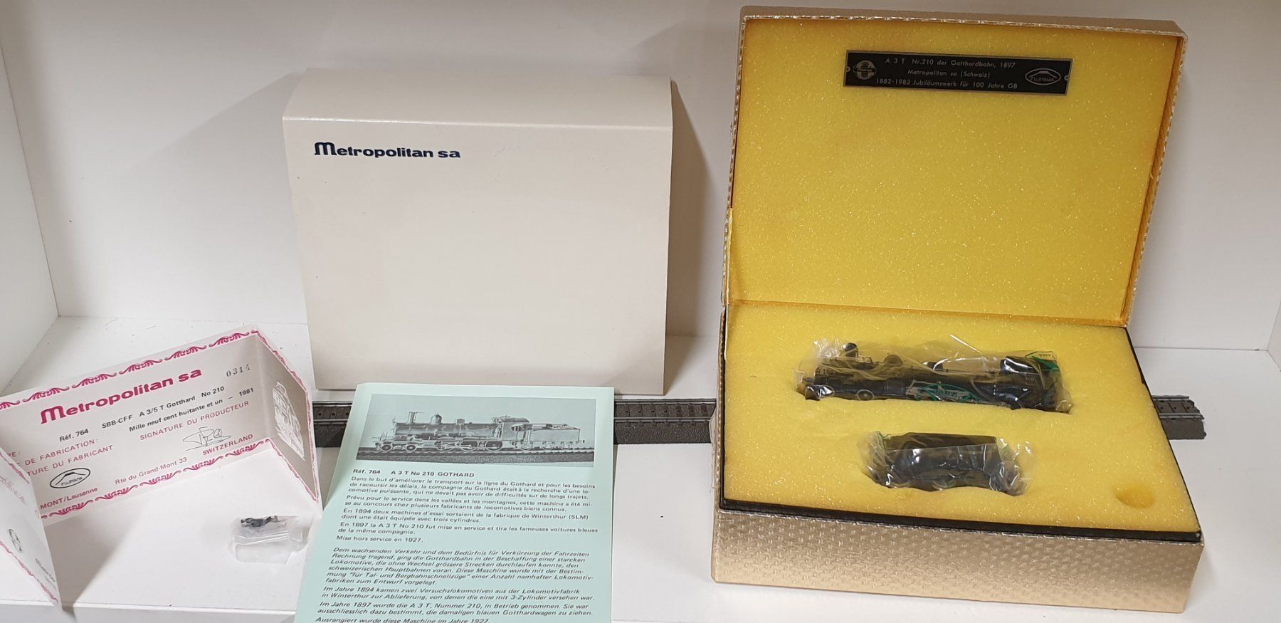 Metropolitan Modellini di ferrovie: Metrop SBB A3/5 Gotthard Dampflok H0/DC – Nuovo (secondo la descrizione) da Geroldswil venduto da TopTrain54 7